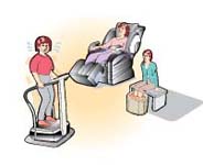 足湯などの治療